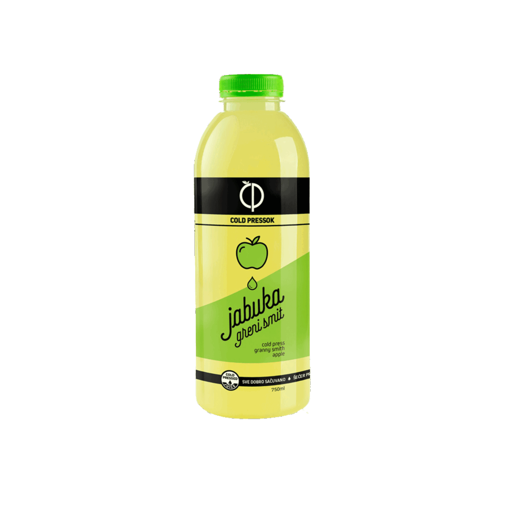 Jabuka Greni Smit – 100% prirodni sok od jabuke, porodično pakovanje 750 ml