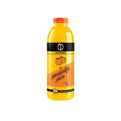 Pomorandža & Jabuka – 100% hladno ceđeni sok od narandže i jabuke 750 ml