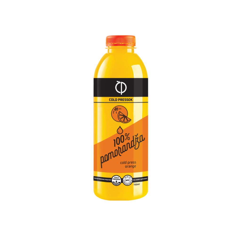 Pomorandža - 100% hladno ceđeni sok od pomorandže - 750ml